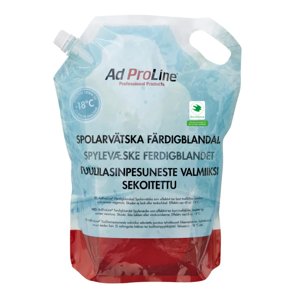 AdProLine Spolarvätska Färdigblandad -18°C, Påse 3L