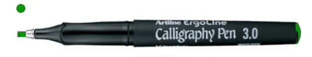 Kalligrafipenna Artline ErgoLine Calligraphy Pen 3,0mm Grön 1/fp