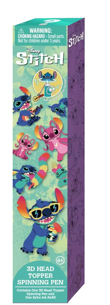 LILO & STITCH - 3D Head Topper Spinning Pen (Display av 16 stycken)