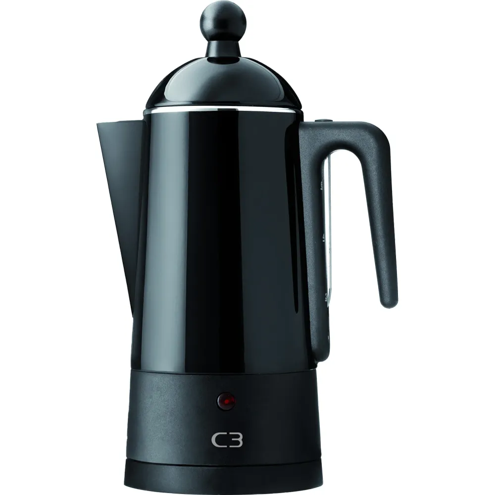 C3 Perkolator Design Onyx stål 6kp