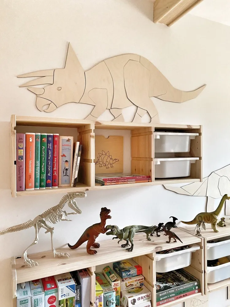 Dinosaur Triceratops – Timber Wall Decoration S