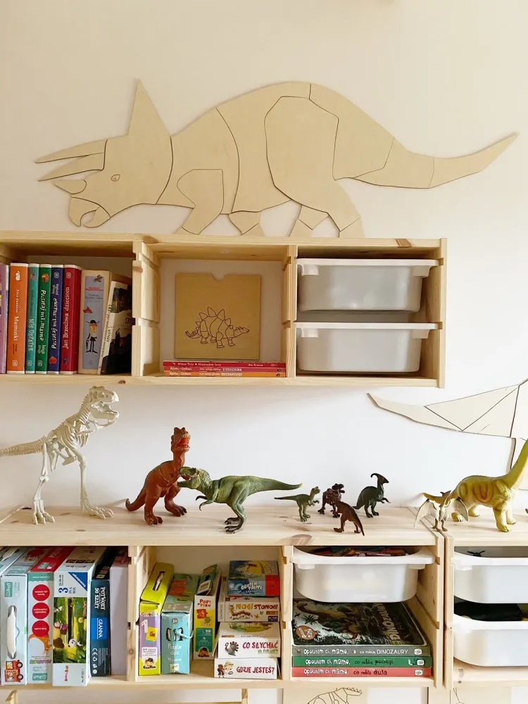 Dinosaur Triceratops – Timber Wall Decoration S