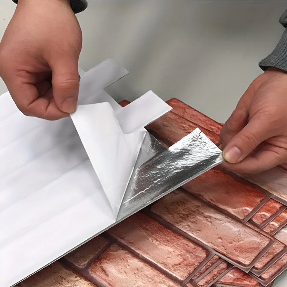 Vattentäta Självhäftande 3D Tegel Väggspaneler – Dekorativa Accentväggspaneler Easy Removal