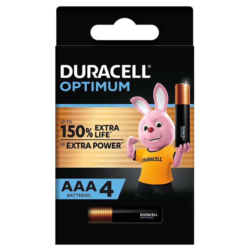 Duracell Alkaline Battery (Pack 4)