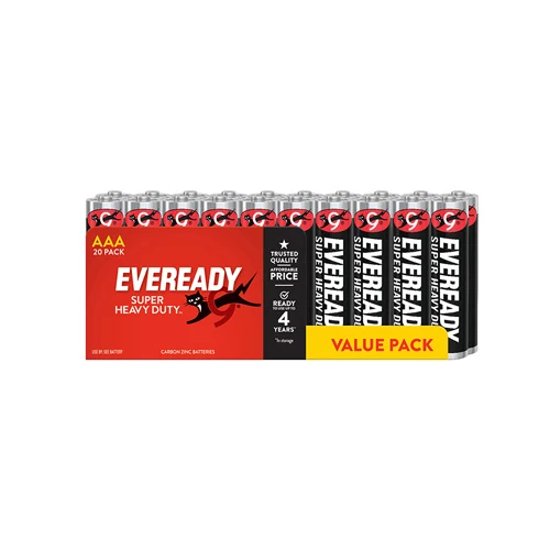 Eveready Super Heavy Duty Battery 20st (svart)
