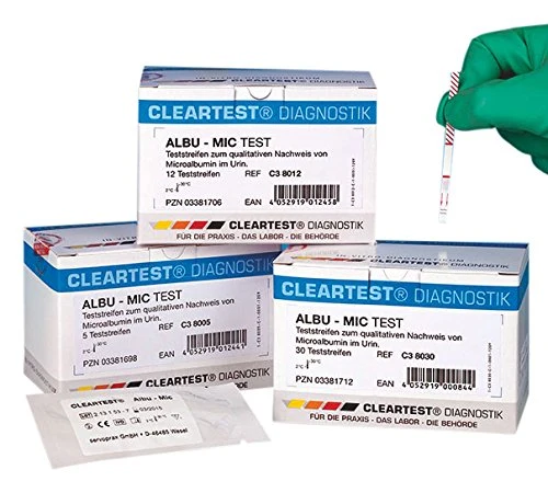 Cleartest Albu-Mic testburk (30 tester, lösa)