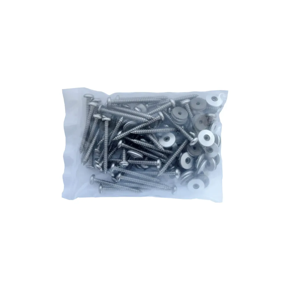 Monteringsskruv Aluwhite Rostfri till Aluminiumprofil