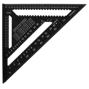 TECOS Timmermansvinkel / Speedvinkel – Tecos 300 mm onyx, aluminium)