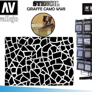 Stencil Stcam003 Giraffe Camo WWII