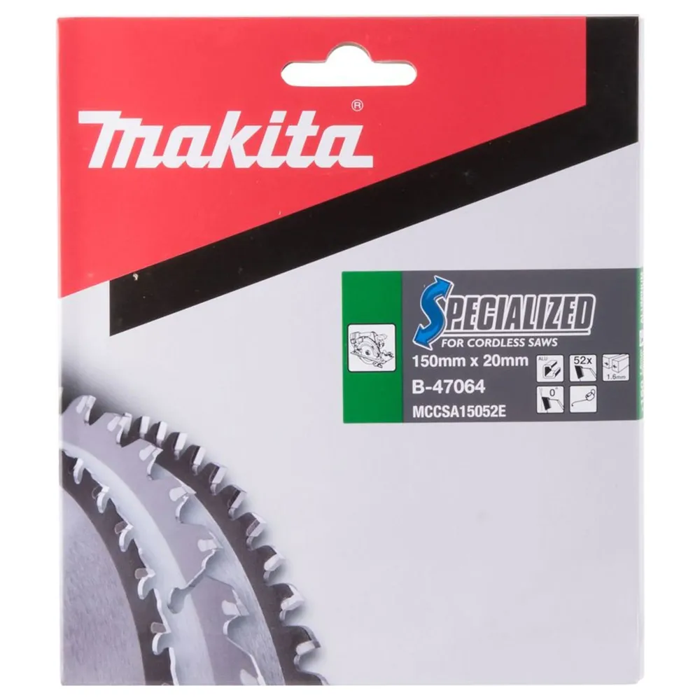 Makita B-47064 150mm 52T Aluminium Cirkelsågblad