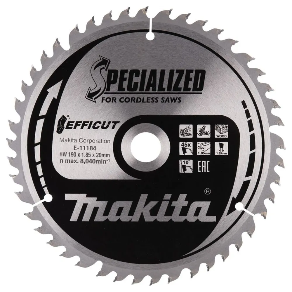 Makita E-11184 190/20 45 Tänder EFFICUT Blade