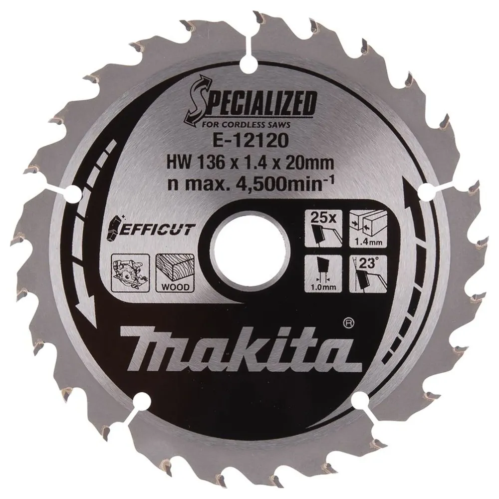 Makita Efficut E-12120 136mm 25T Cirkelsåg