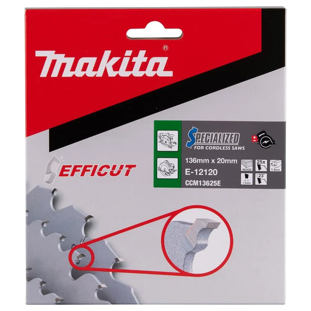 Makita Efficut E-12120 136mm 25T Cirkelsåg