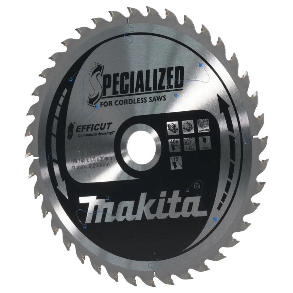 Makita Efficut E-12223 165x20mm 40T Cirkelsågklinga