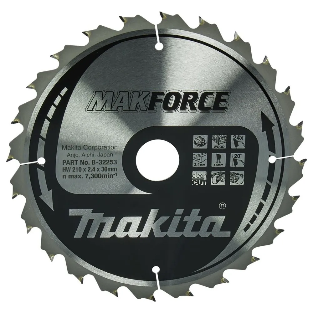 Makita Makforce B-32253 210x30mm 24T cirkulärt blad