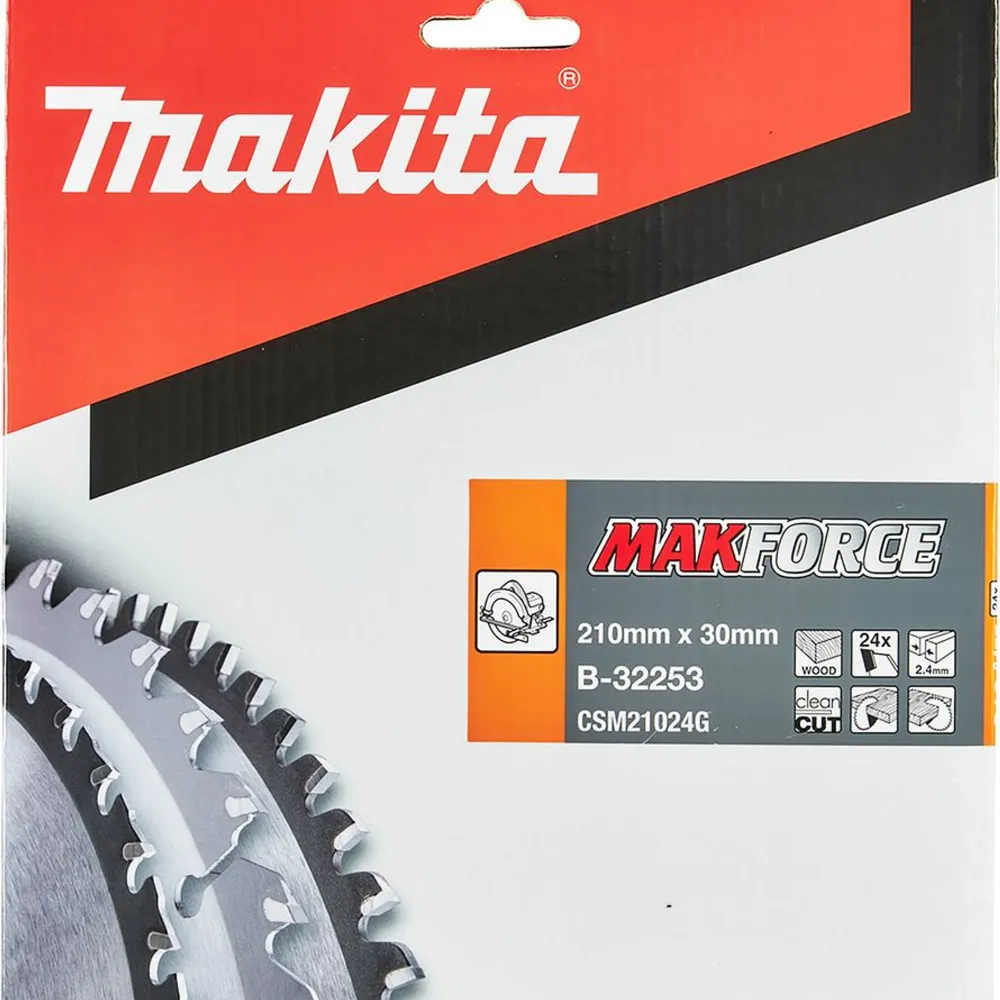 Makita Makforce B-32253 210x30mm 24T cirkulärt blad