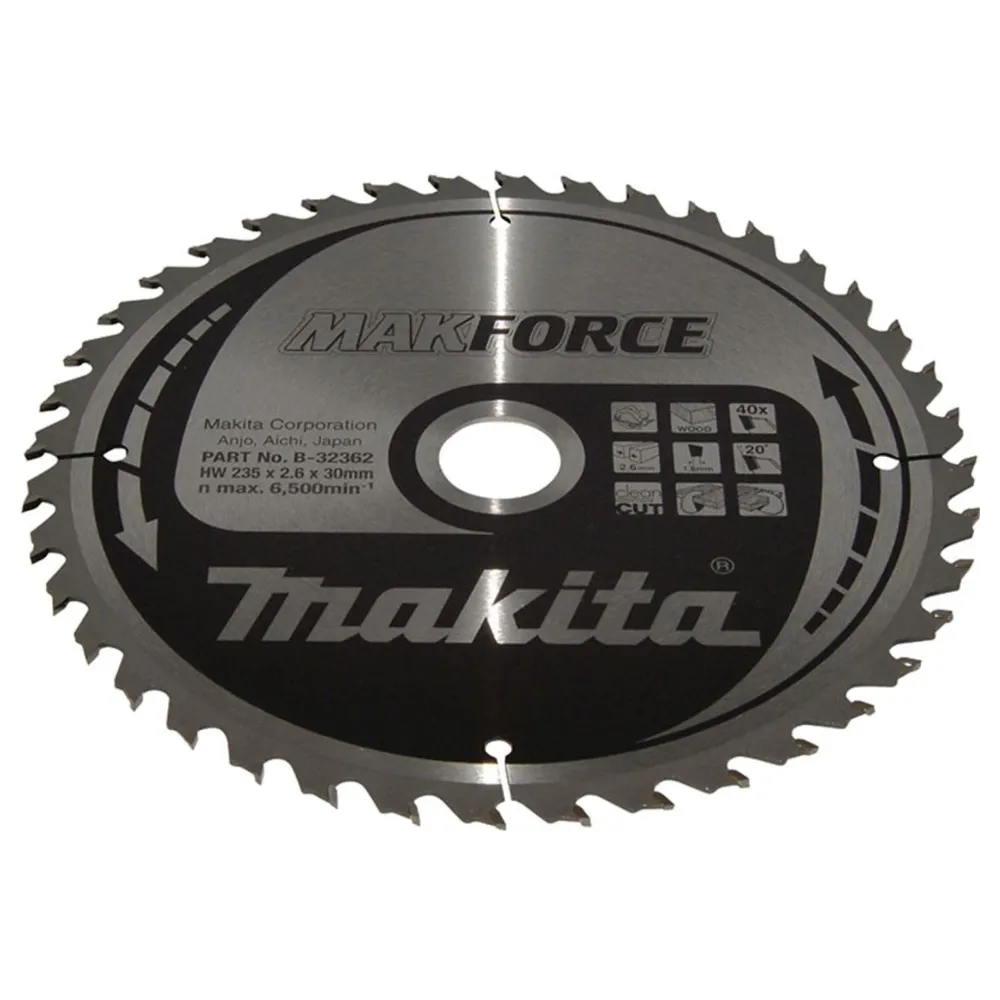 Makita Makforce B-32362 235mm 40T cirkulärt blad