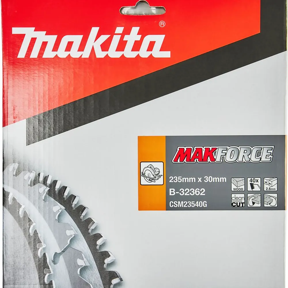 Makita Makforce B-32362 235mm 40T cirkulärt blad
