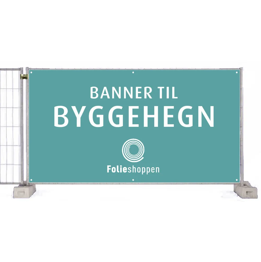 Banner för byggstängsel