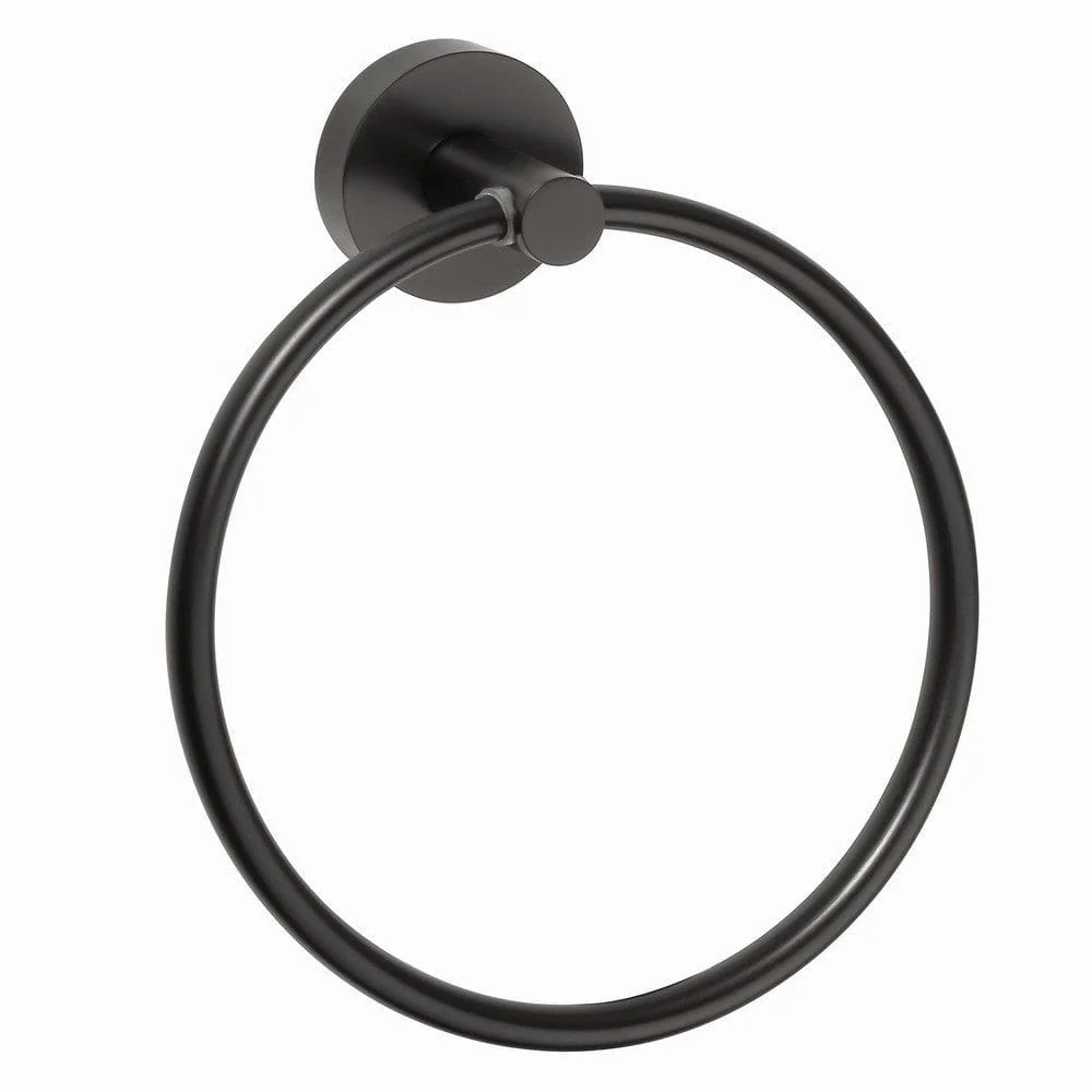 Duschbyggarna Handduksring BLACK Brushed Nickel