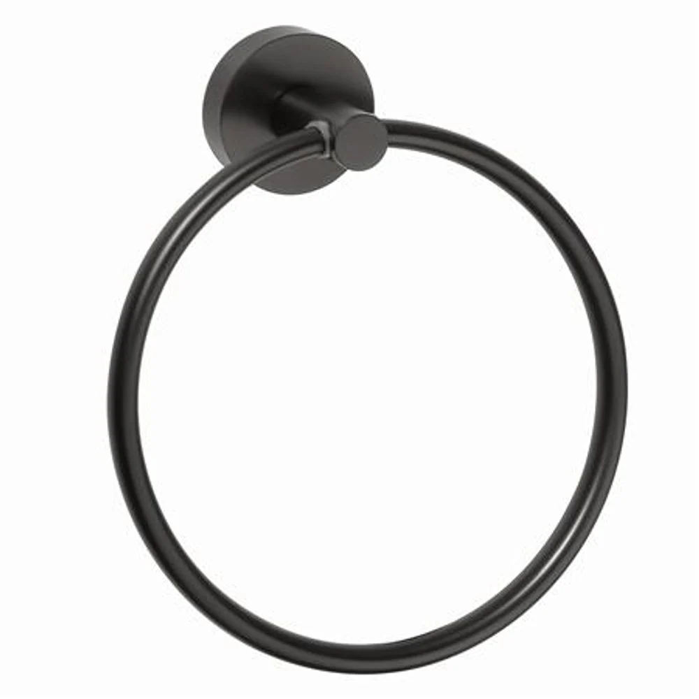 Duschbyggarna Handduksring BLACK Brushed Nickel