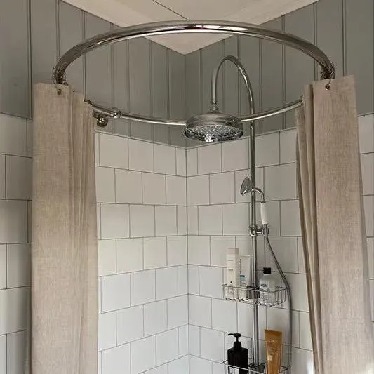 Ringar till duschdraperi rostfritt stål Non-Slip Pads