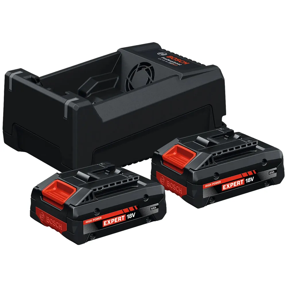 Startsats Bosch Professional 2x EXBA18V-40 + GAL 12V/18V-80 18V 4Ah