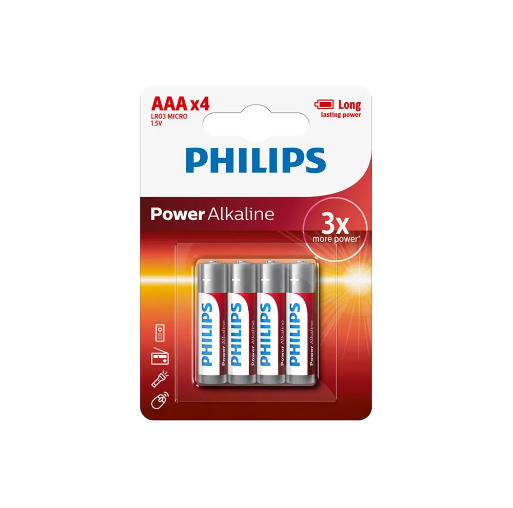 Batterier Philips - AA -paket med 4 st.