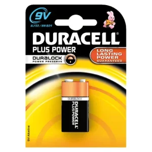Duracell, Plus MN1604, 9V, Alkaliskt batteri, 1-pack