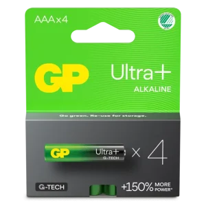 Engångsbatteri GP Ultra+ AAA / LR03 4-pack