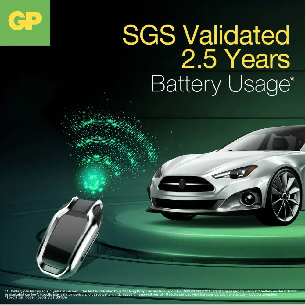 Knappcell GP Ultra Plus Lithium CR2032