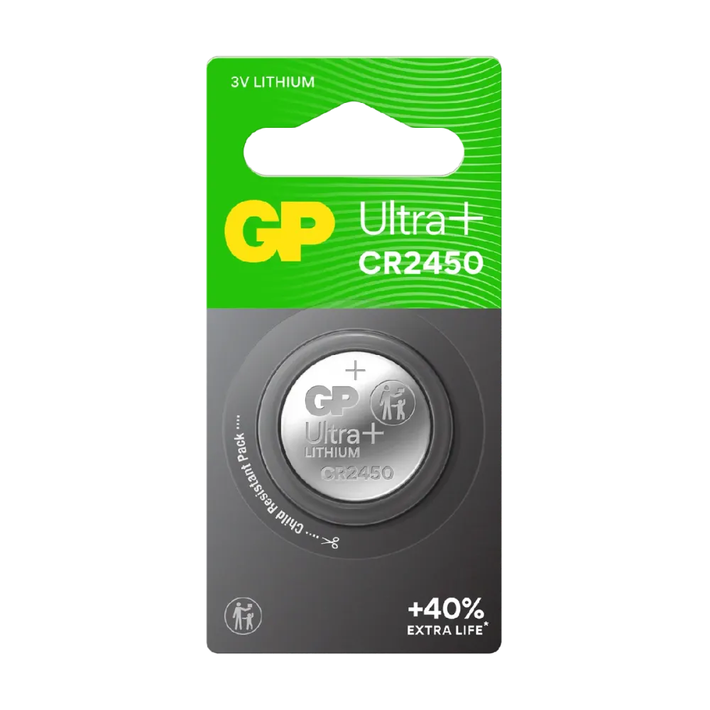 Knappcell GP Ultra Plus Lithium CR2450