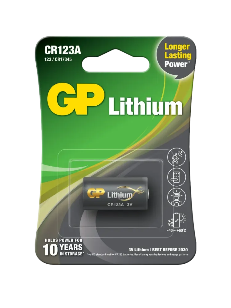 Lithiumbatteri GP Lithium CR123A