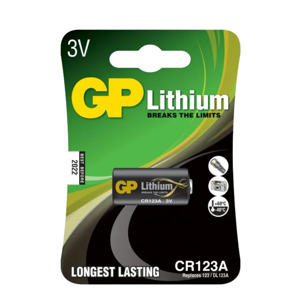 Lithiumbatteri GP Lithium CR123A Pro
