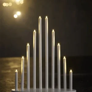 Ljusstake med 10 LED-ljus - Batteri