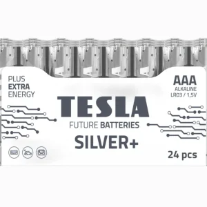 Tesla Silver+ AAA Alkaliska Batterier (24 st)