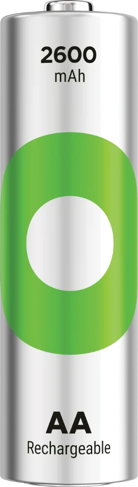 Uppladdningsbart batteri GP ReCyko AA / LR6 med 2600 mAh - 4-pack