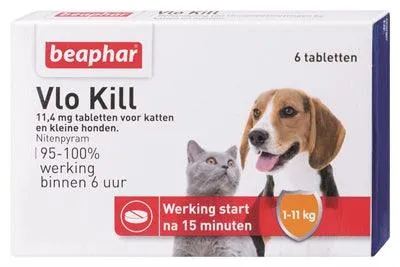 Beaphar Flea Kill+ Liten hund/katt upp till 11 kg