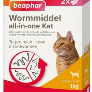 Beaphar-maskmedel allt-i-ett för katt