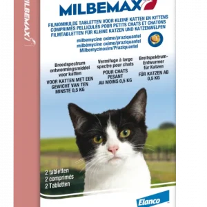 Milbemax Avmaskning Liten Katt/Kattunge – 2 tabletter