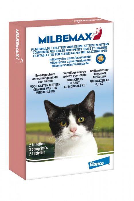 Milbemax Avmaskning Liten Katt/Kattunge – 2 tabletter