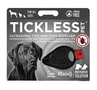 Tickless mygg- & flåt-avskräckning – Ultraljudsbaserad, luktfri och giftfri lösning (svart)