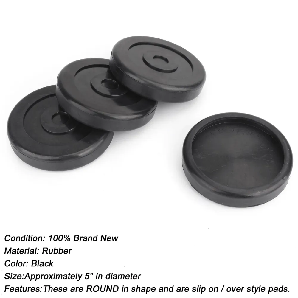 Runda gummiarmkuddar för Bendpak Lift Danmar Lift Set med 4 HD Slip på # 5715017 Generic