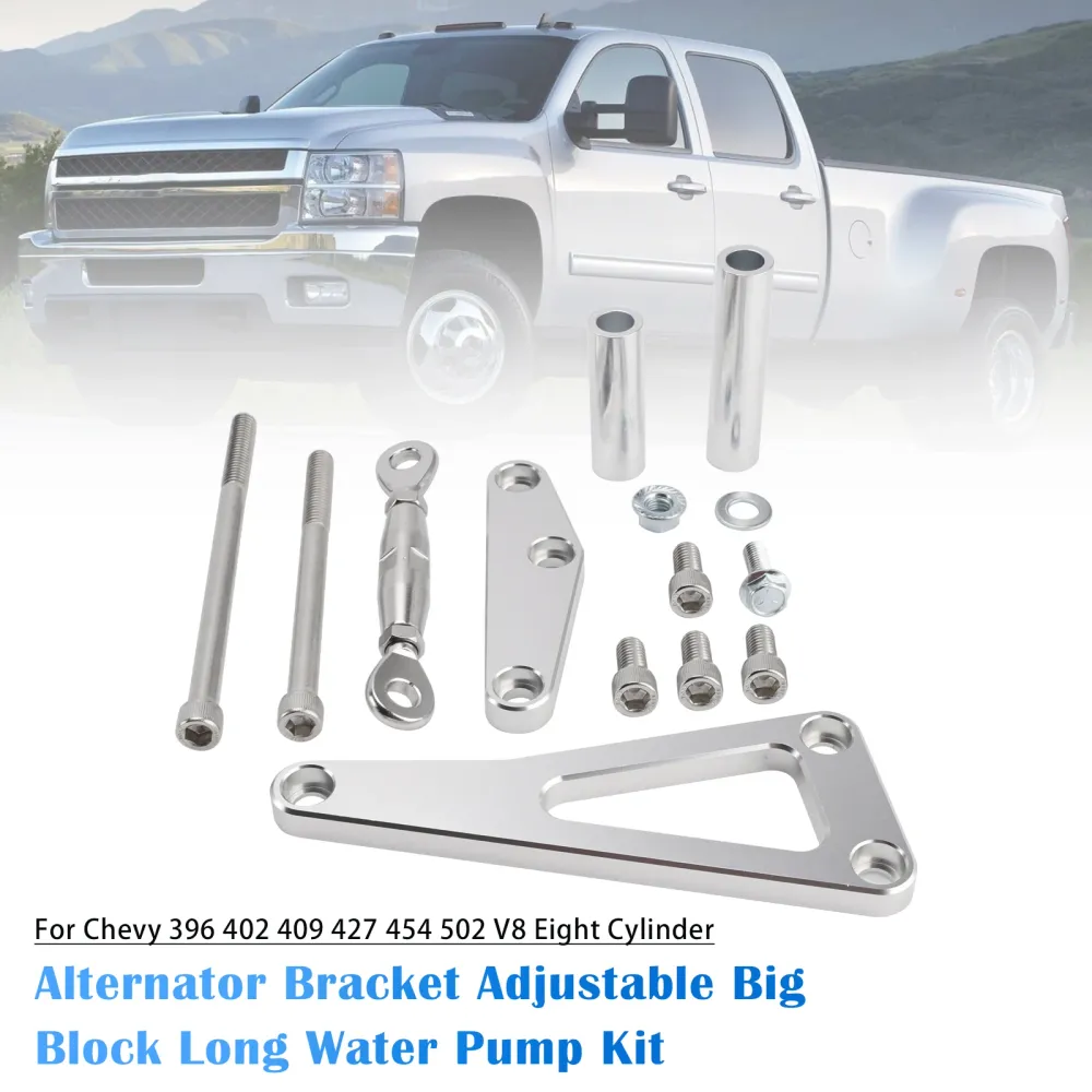 Chevy 396 402 409 427 454 502 V8 Åttacylindrig Justerbar Big Block Long Water Pump Kit