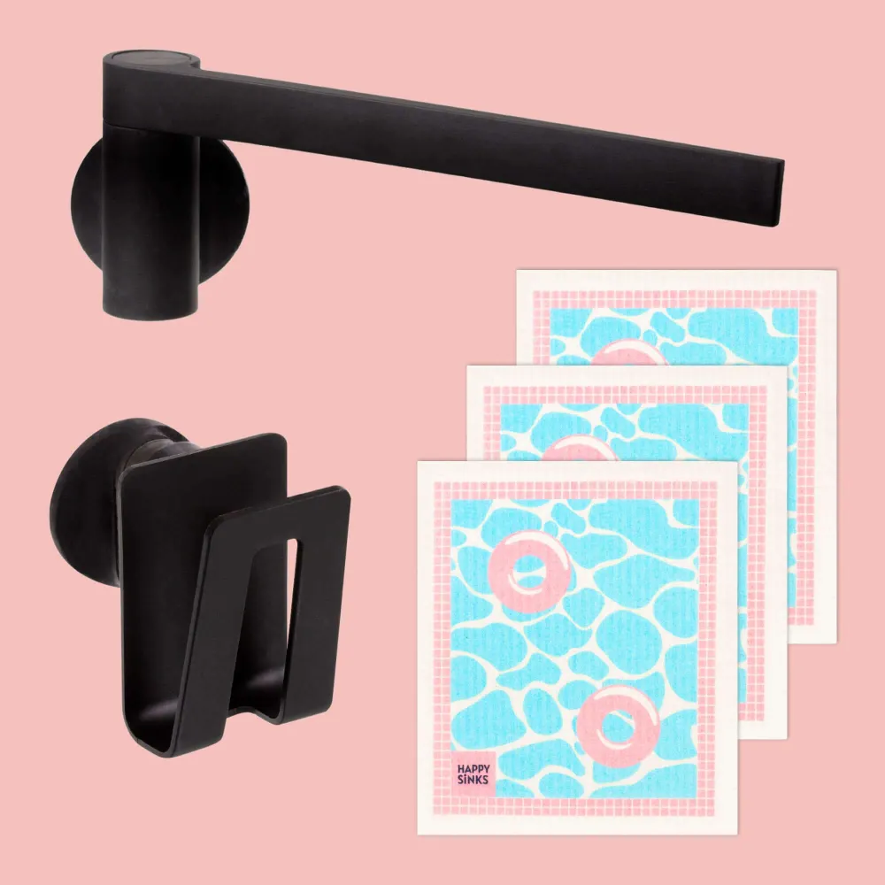 Miljövänlig biokomposit-svampställ – Hållbar organiserare | HAPPY SINKS