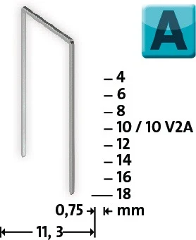 Novus Feindrahtklammer Typ 53 ( 4000813770 ) B.11,3 mm -