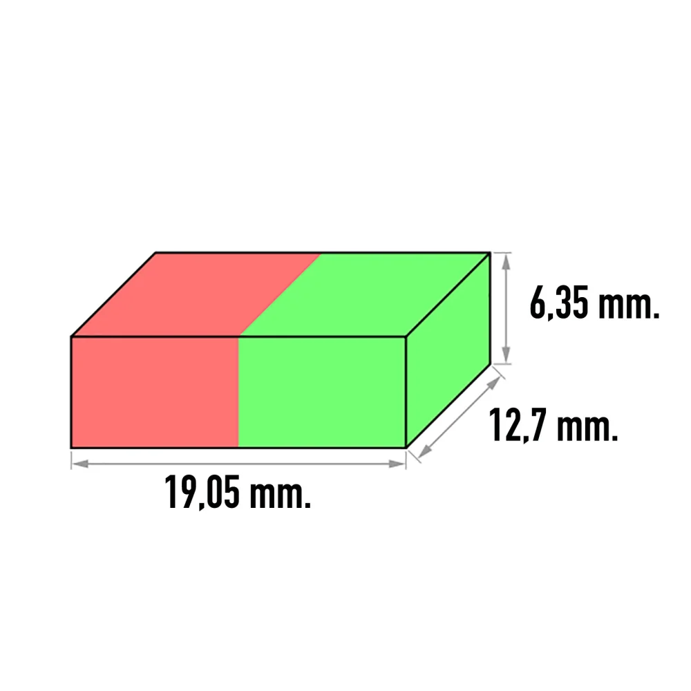 Supermagnet, Block 19x13x6 mm (särskild)