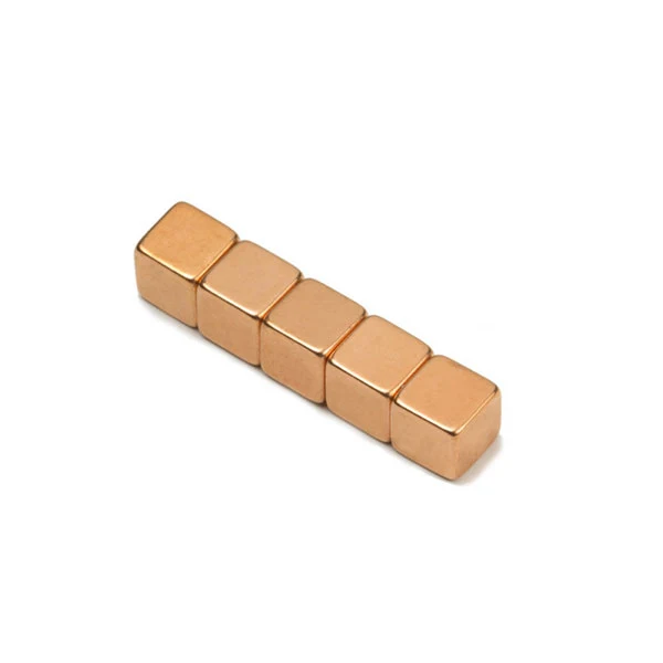 Supermagnet, Kub 7x7x7 mm, Koppar
