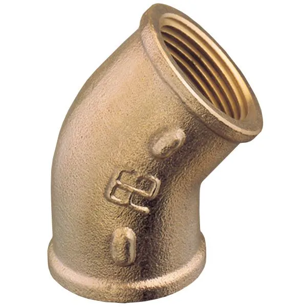 Guidi Böj 45° inv/inv 1/2" brons