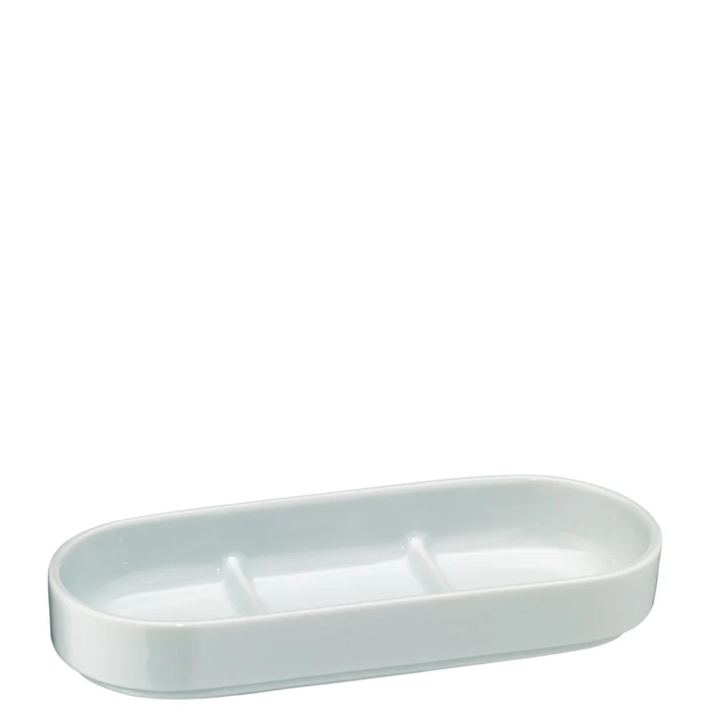 Porcelain bowl cutlery tray